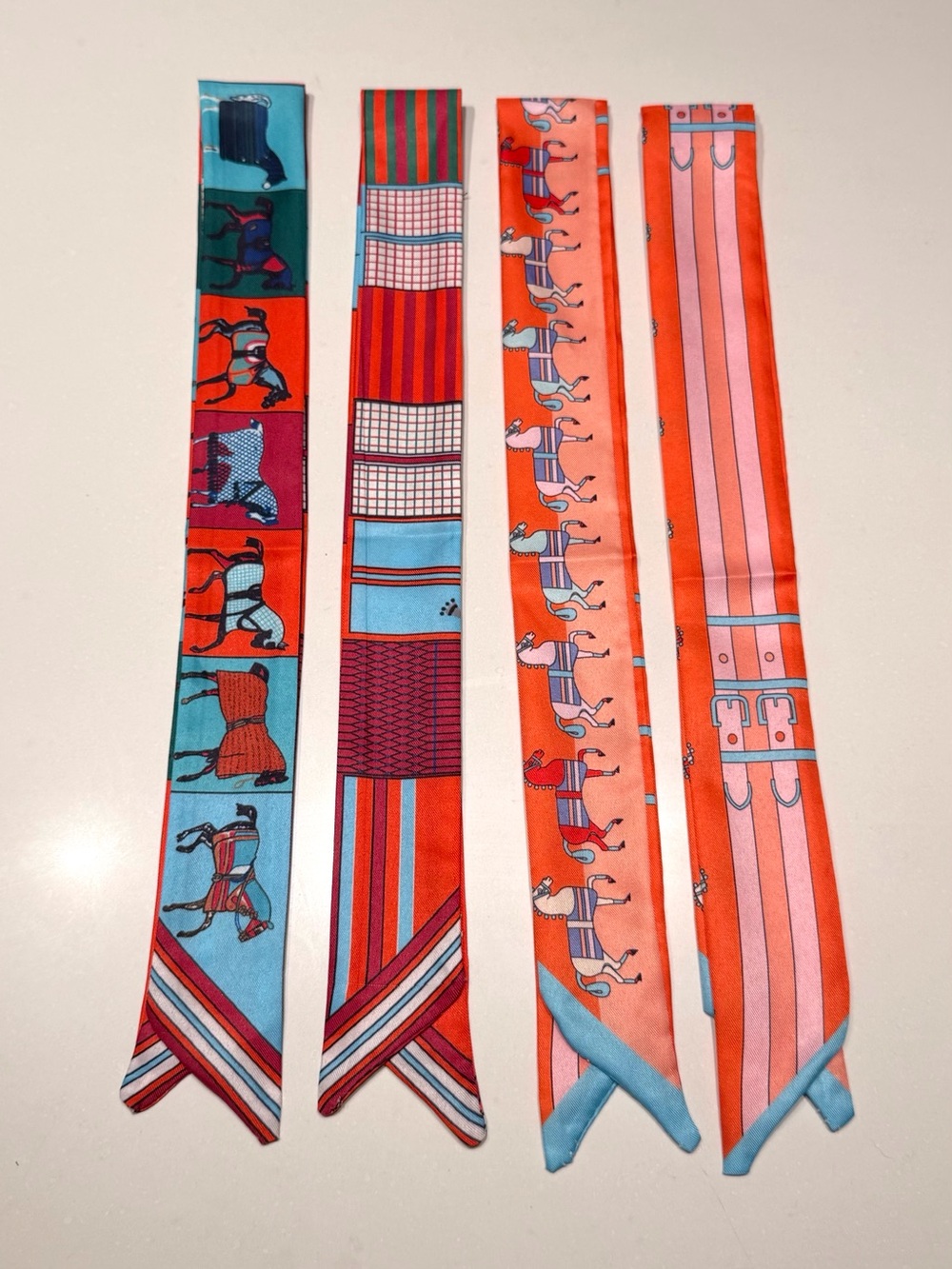 Twilly Style Set of 4 Scarves